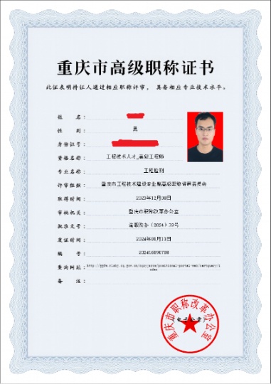 工程檢測（高級工程師）